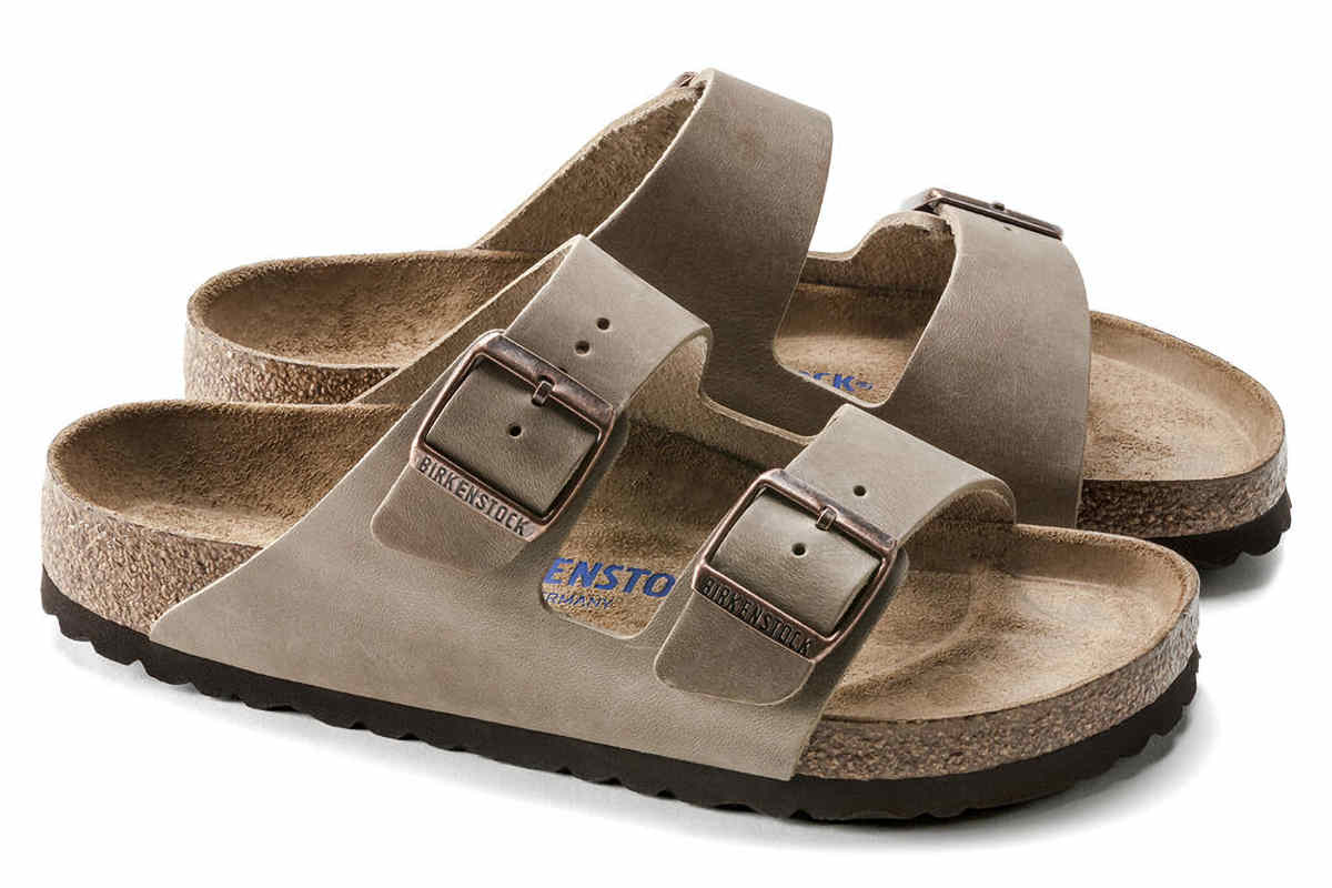A pair of Birkenstock sandals
